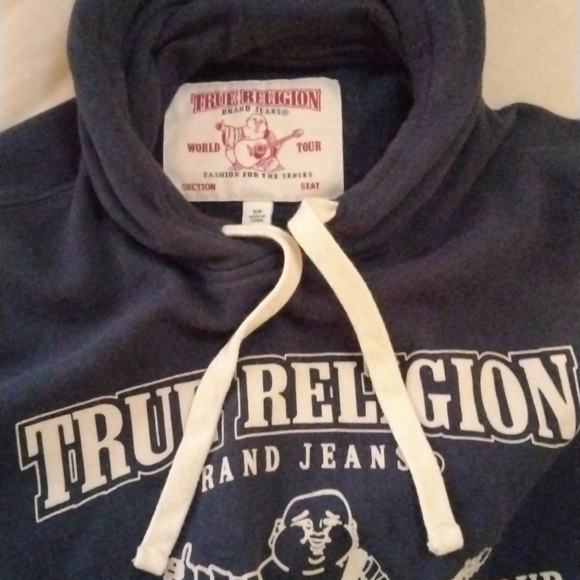 Size small True Religion Sweater Dark Blue & White - Picture 3 of 3